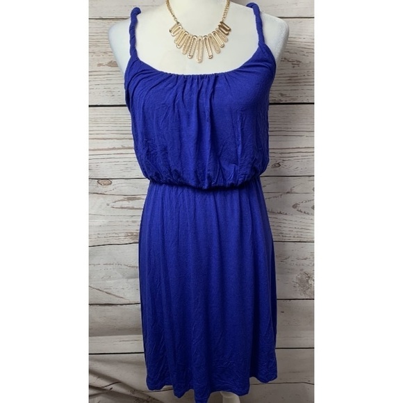 EUC Loft Royal Blue Rope Dress - Picture 2 of 6